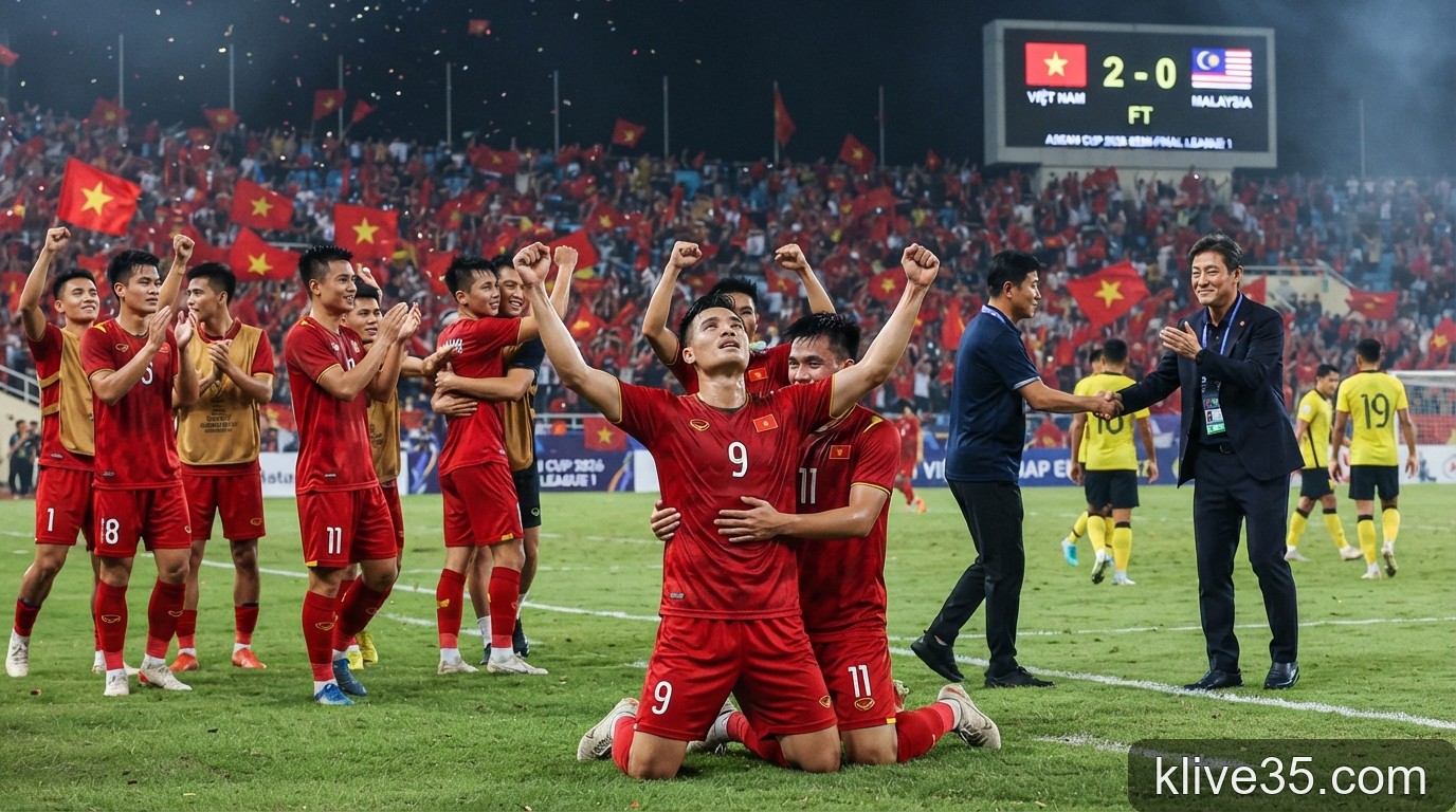 ASEAN Cup 2026: Việt Nam đặt một chân vào chung kết sau chiến thắng thuyết phục